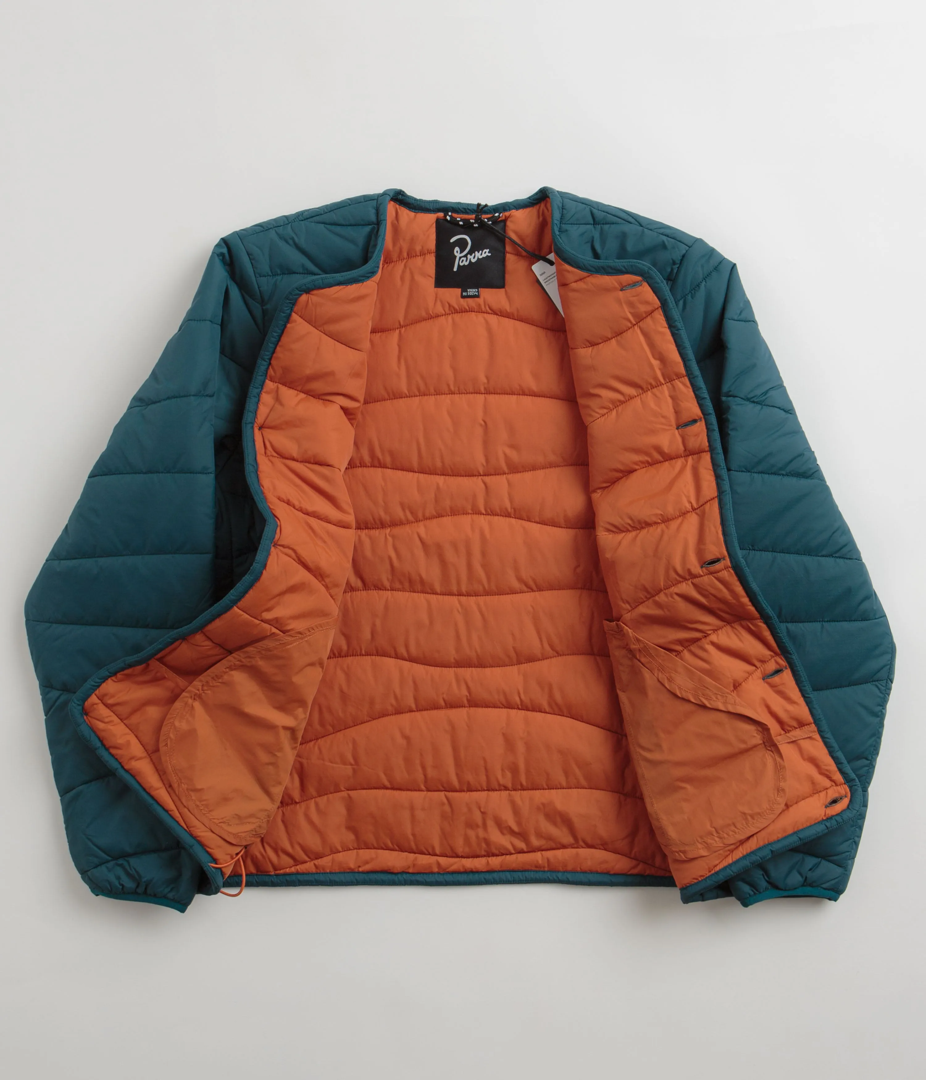 by Parra Colored Landscaped Jacket - Deep Sea Green