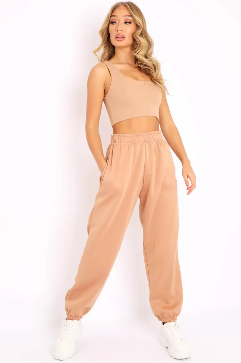 Camel Oversized Joggers - Erica