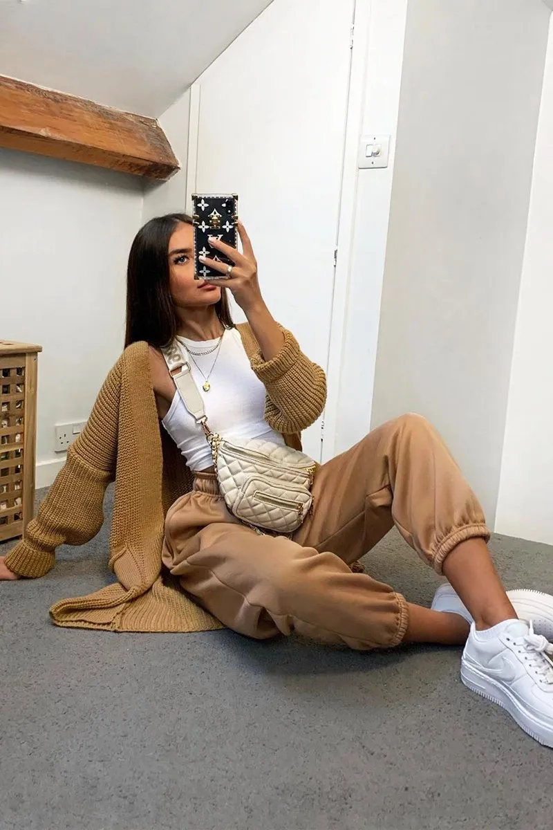 Camel Oversized Joggers - Erica