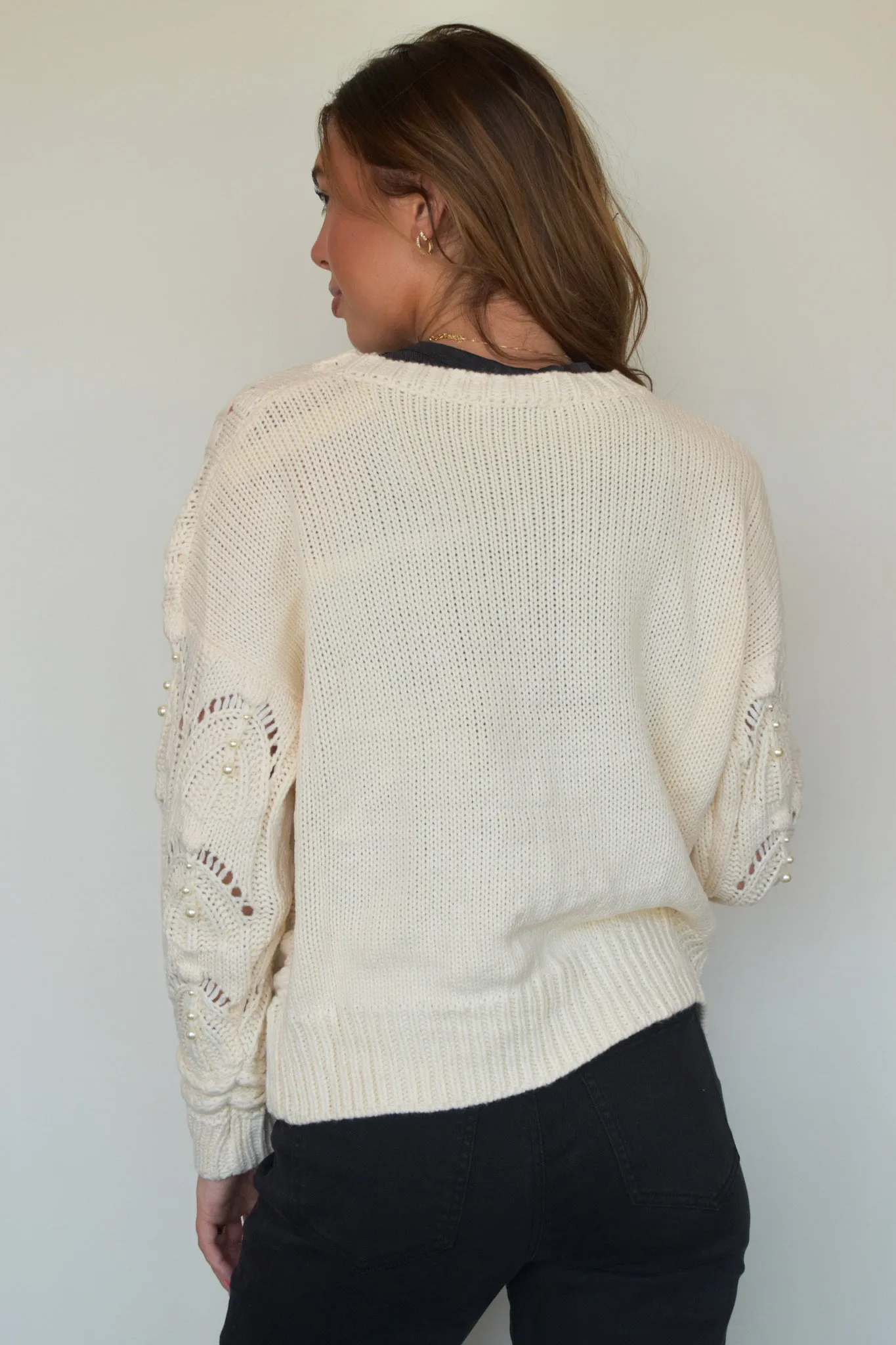 Camille Cream Knit Sweater