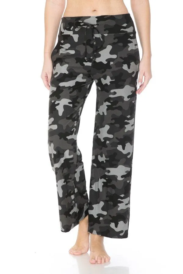 Camo Print Comfortable Soft Lounge Pajama Pants