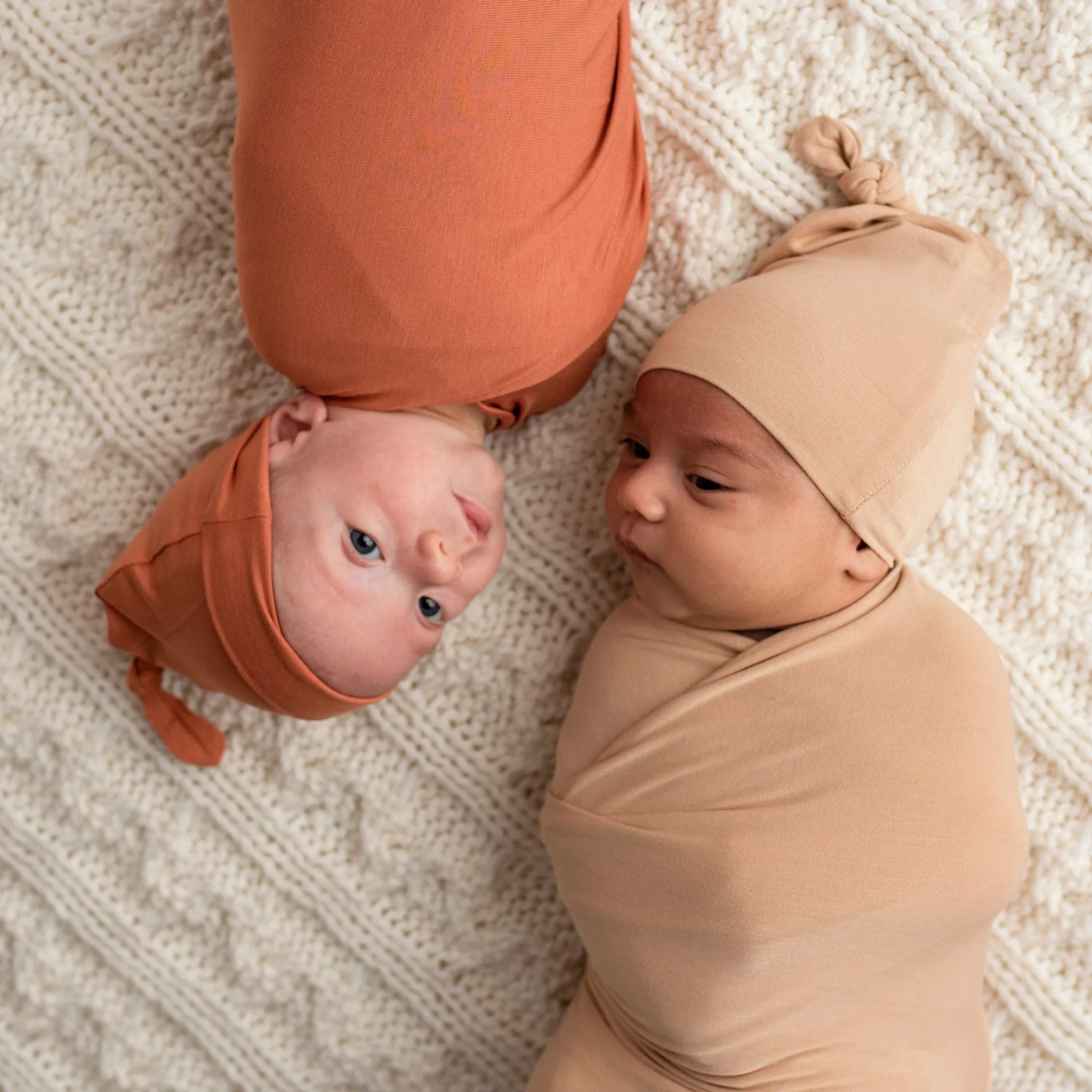 Caramel Swaddle Beanie Set