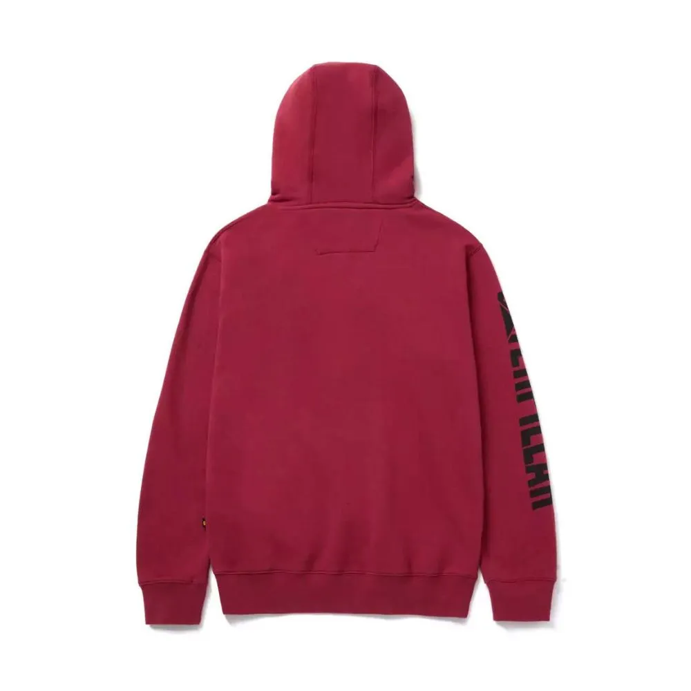 CAT Men's Trademark Banner Hoodie - Brick Red 1910709