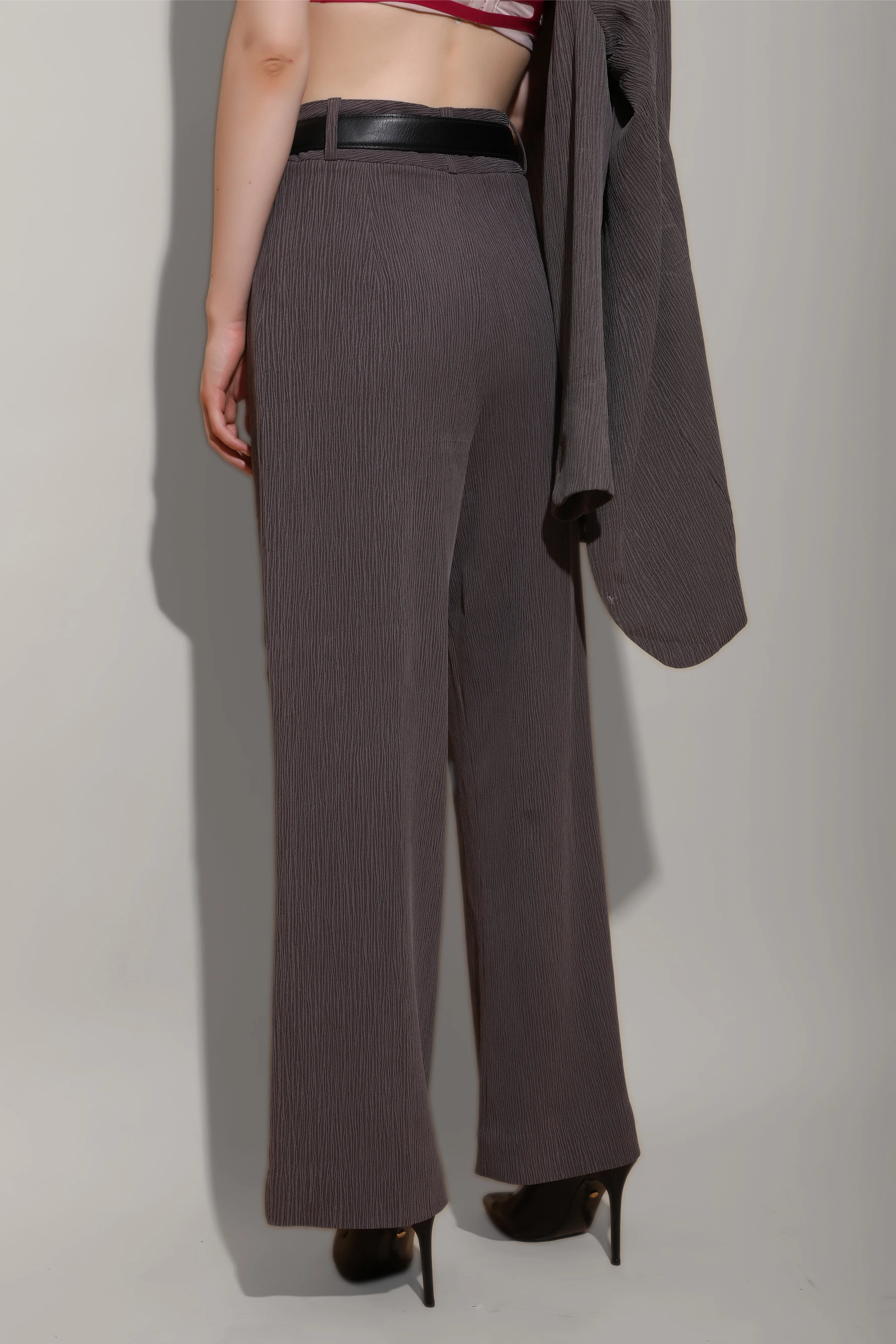 Charcoal High Waist Pants