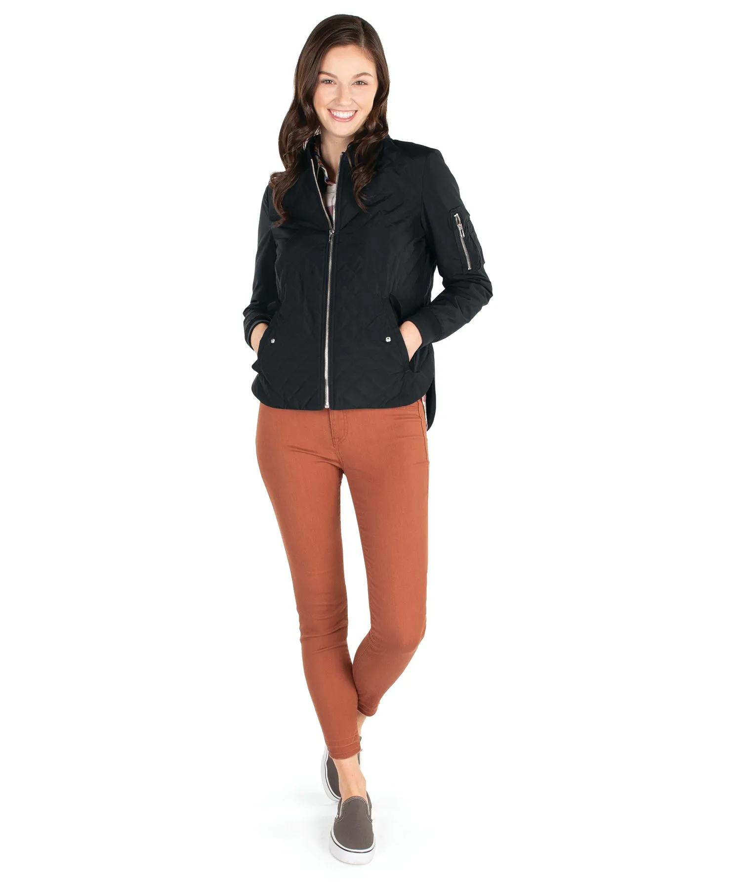 Charles River Women's Quilted Boston Flight Jacket