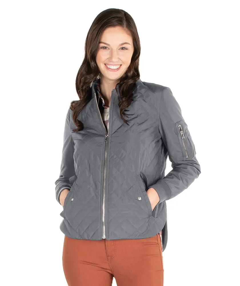 Charles River Women's Quilted Boston Flight Jacket