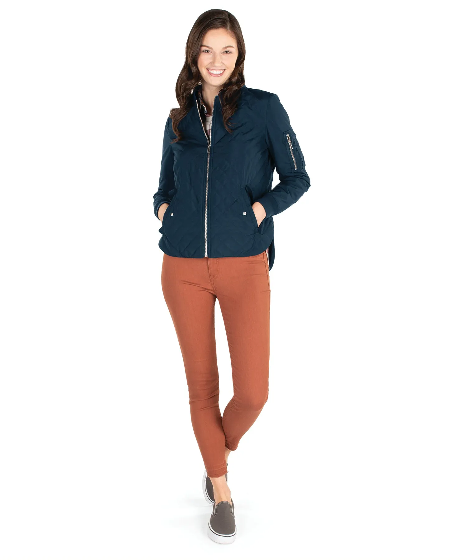 Charles River Women's Quilted Boston Flight Jacket