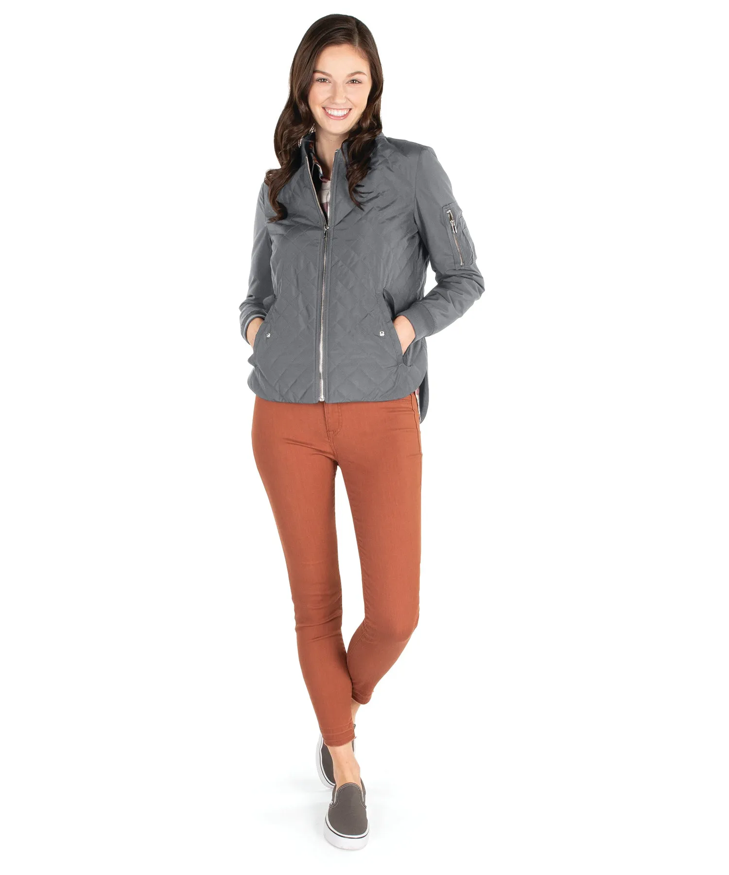 Charles River Women's Quilted Boston Flight Jacket