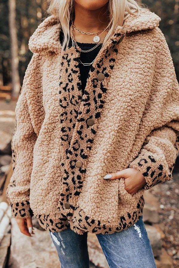 Chestnut Latte Sherpa Jacket