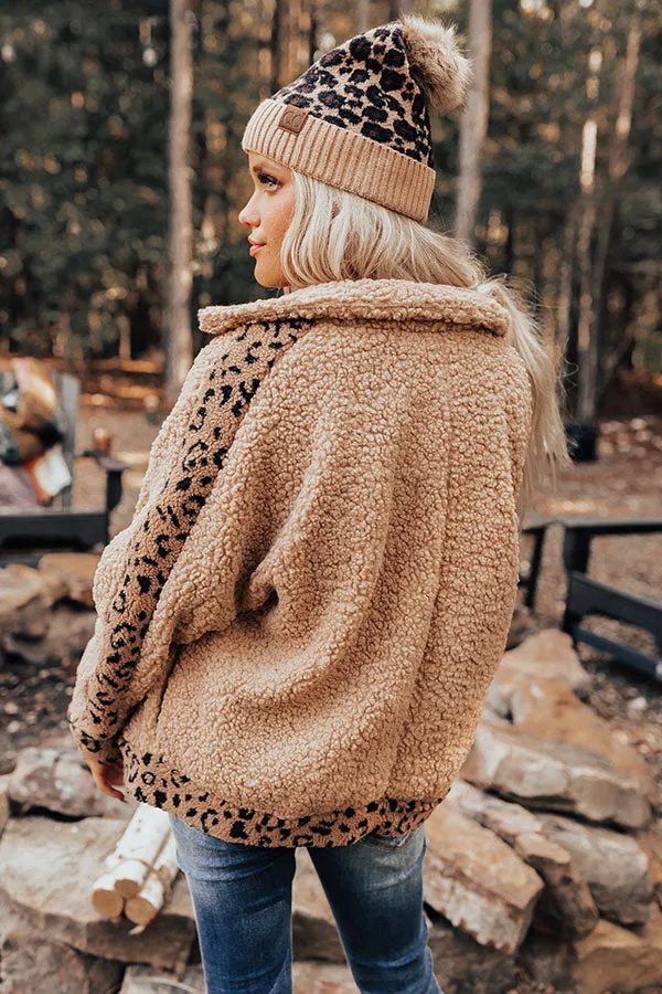 Chestnut Latte Sherpa Jacket