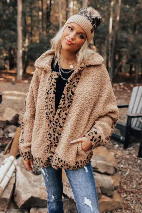 Chestnut Latte Sherpa Jacket