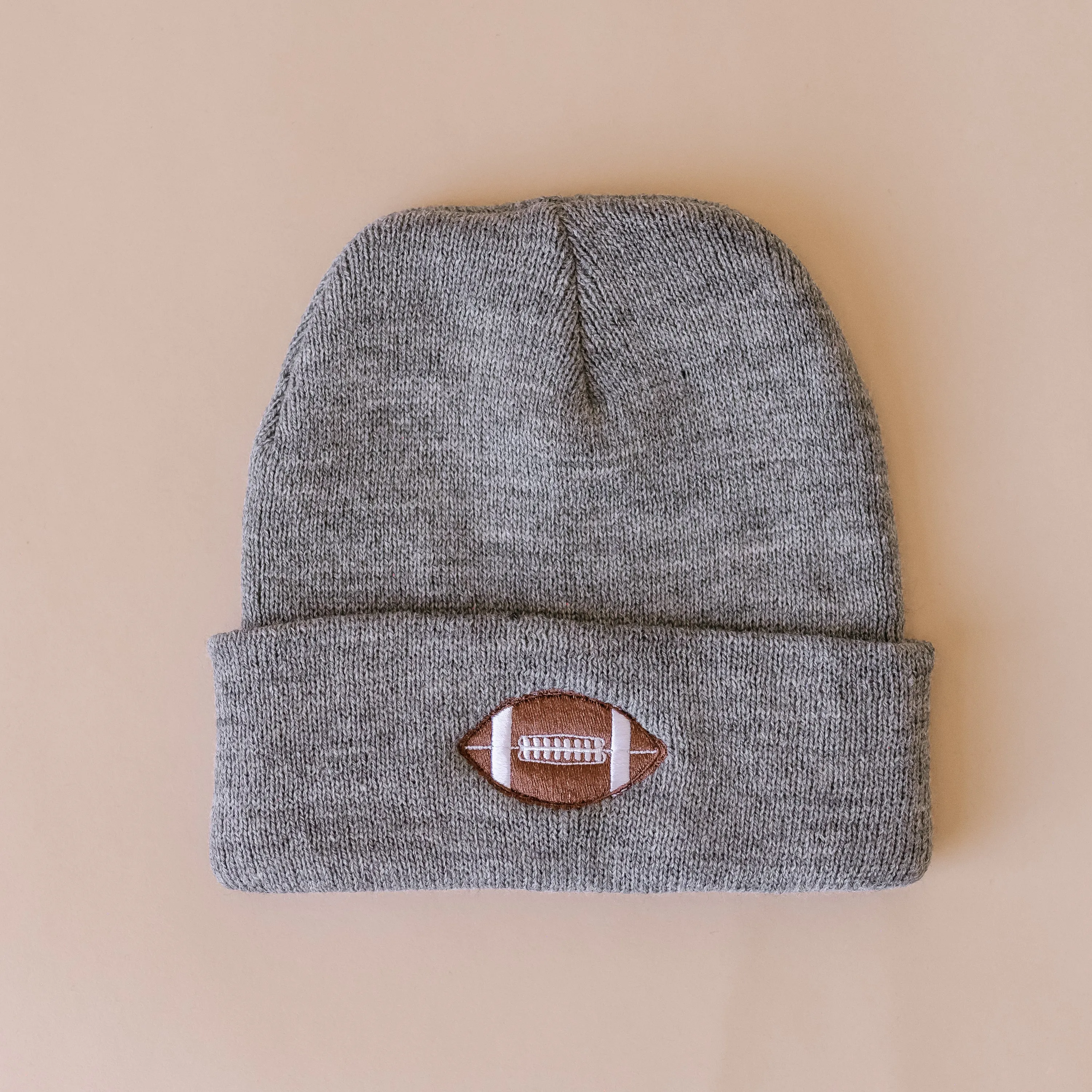 Child Beanie - FOOTBALL - Gray