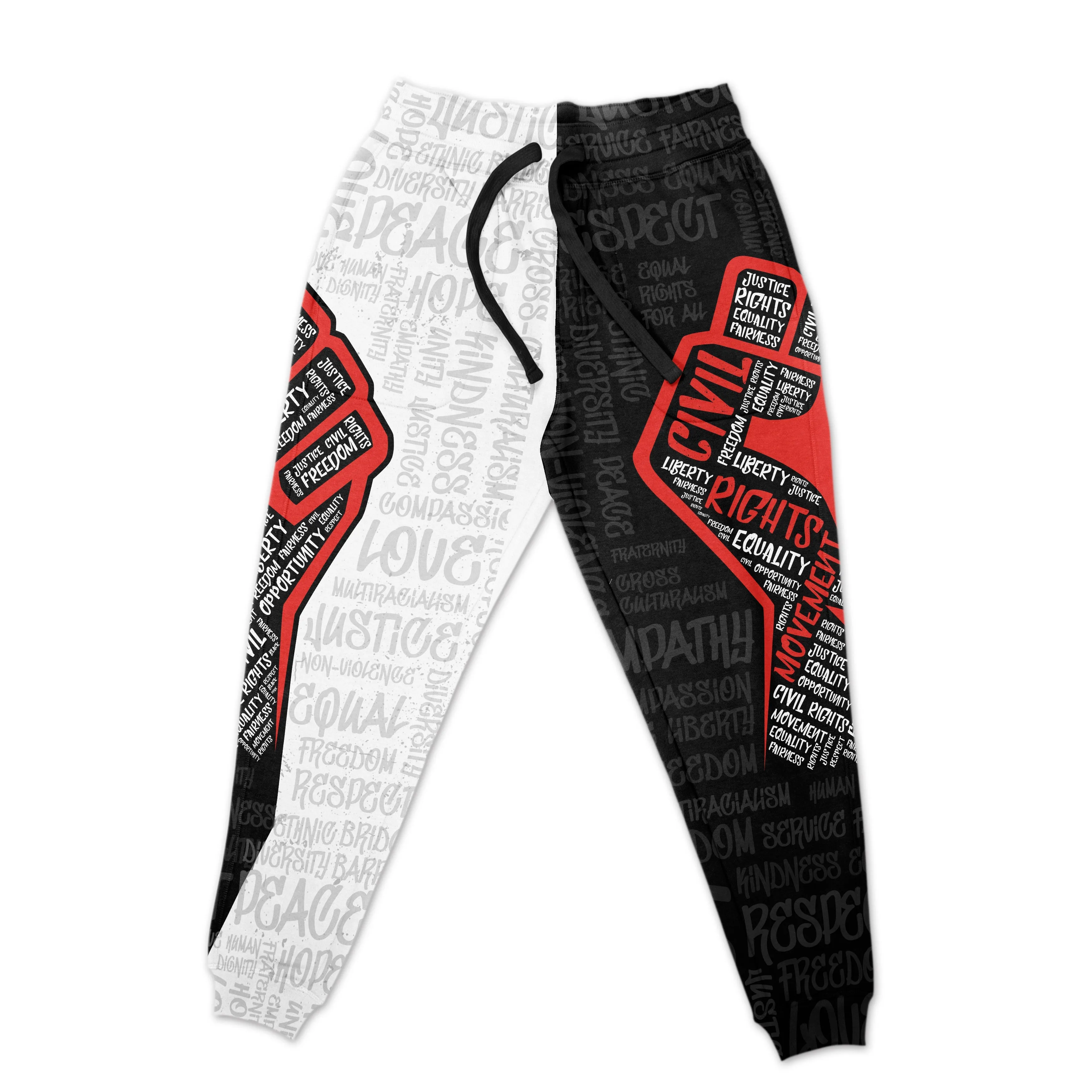 Civil Rights Movement Justice Fist Joggers