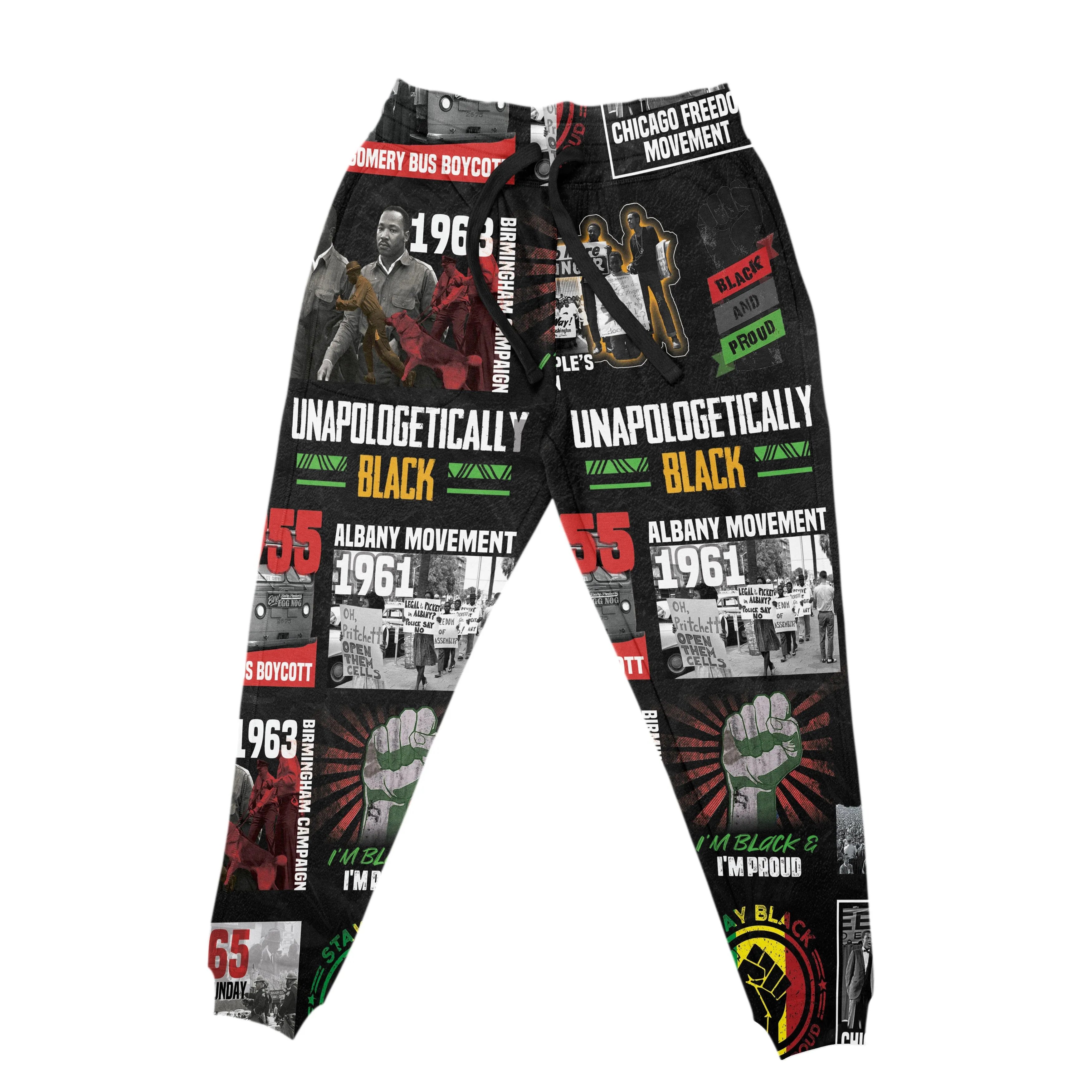 Civil Rights Movement Poster Art All-over Hoodie And Joggers Set