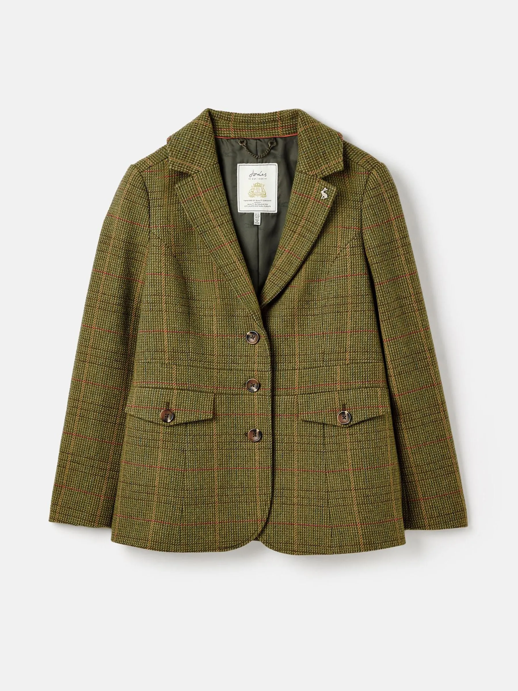 Clarence Tweed Blazer - Green Tweed