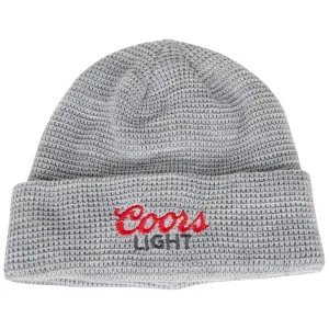 Coors Light Text Knit Cuff Beanie