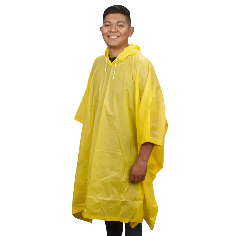 Cordova Value-Line .10 mm Single-ply PVC Rain Poncho - RP10