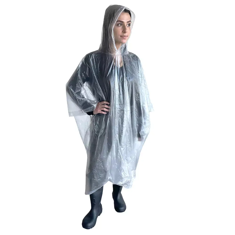 Cordova Value-Line .10 mm Single-ply PVC Rain Poncho - RP10