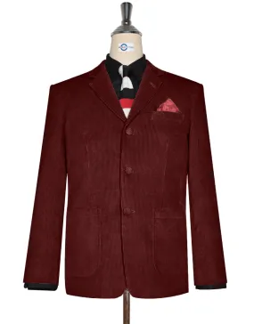 Corduroy Jacket - Burgundy Corduroy Jacket