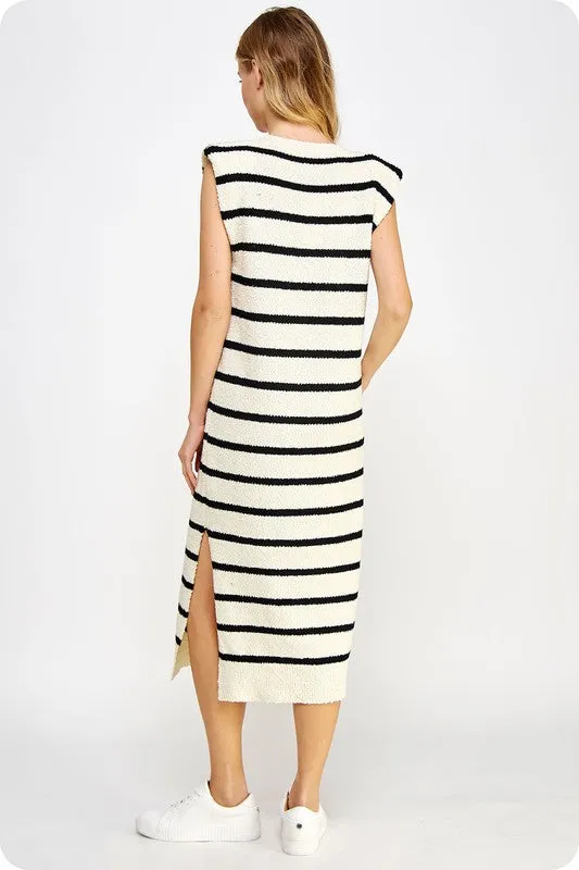 Cream/Black Chelsea Dress