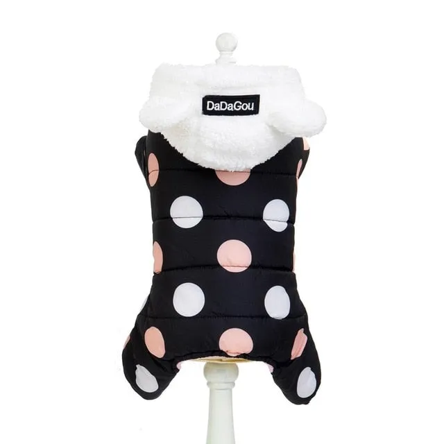 Cutie Pie Polka Dot Hoodie Coat