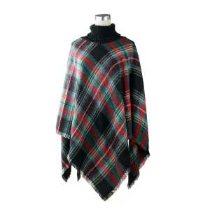 Deia Turtleneck poncho shawl wrap