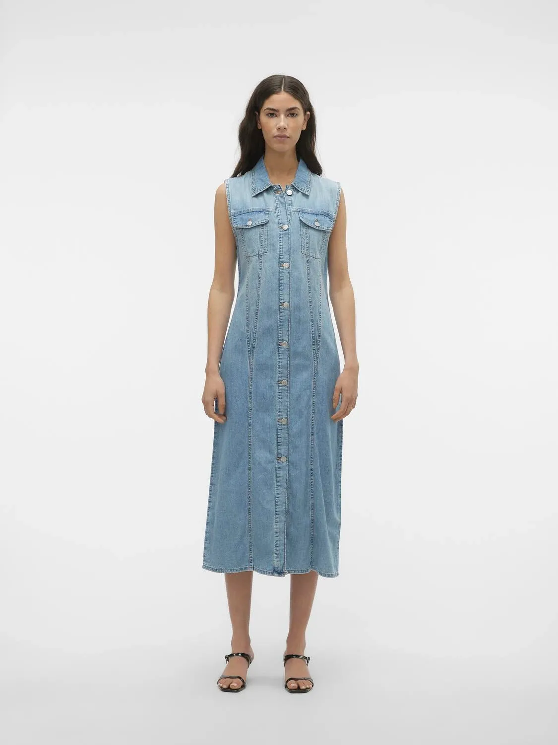 Denim 7/8 Cotton Dress