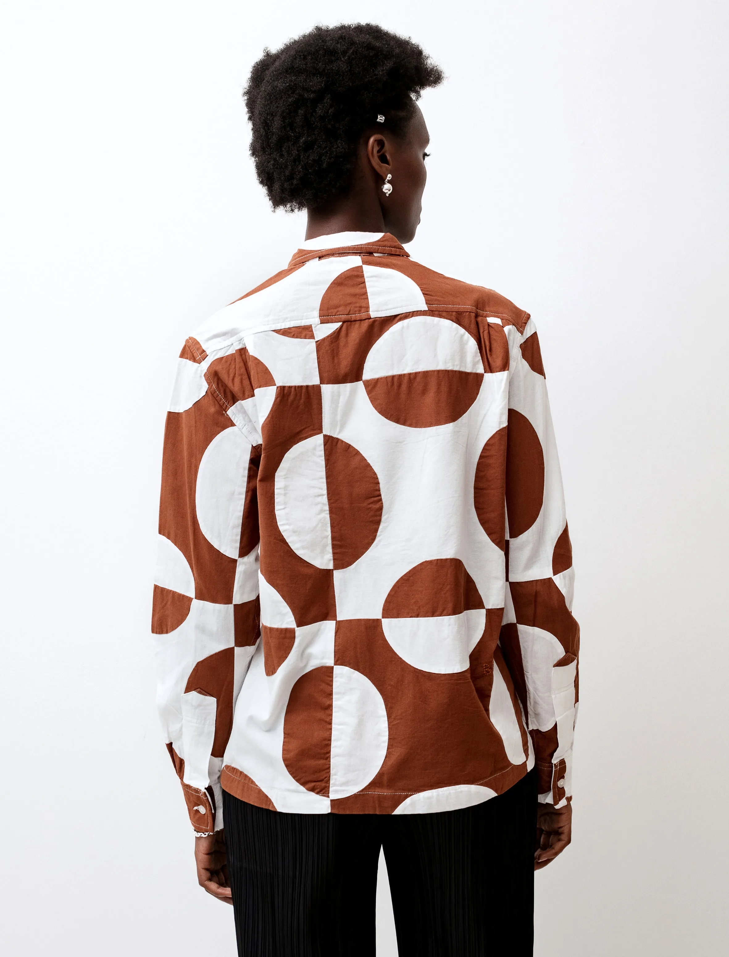 Duo Oval Patchwork LS Shirt