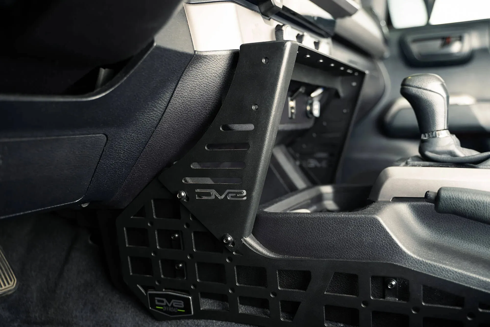 DV8 Offroad Center Console Molle Panels & Device Mount | 2016-2023 Toyota Tacoma (CCT1-01)