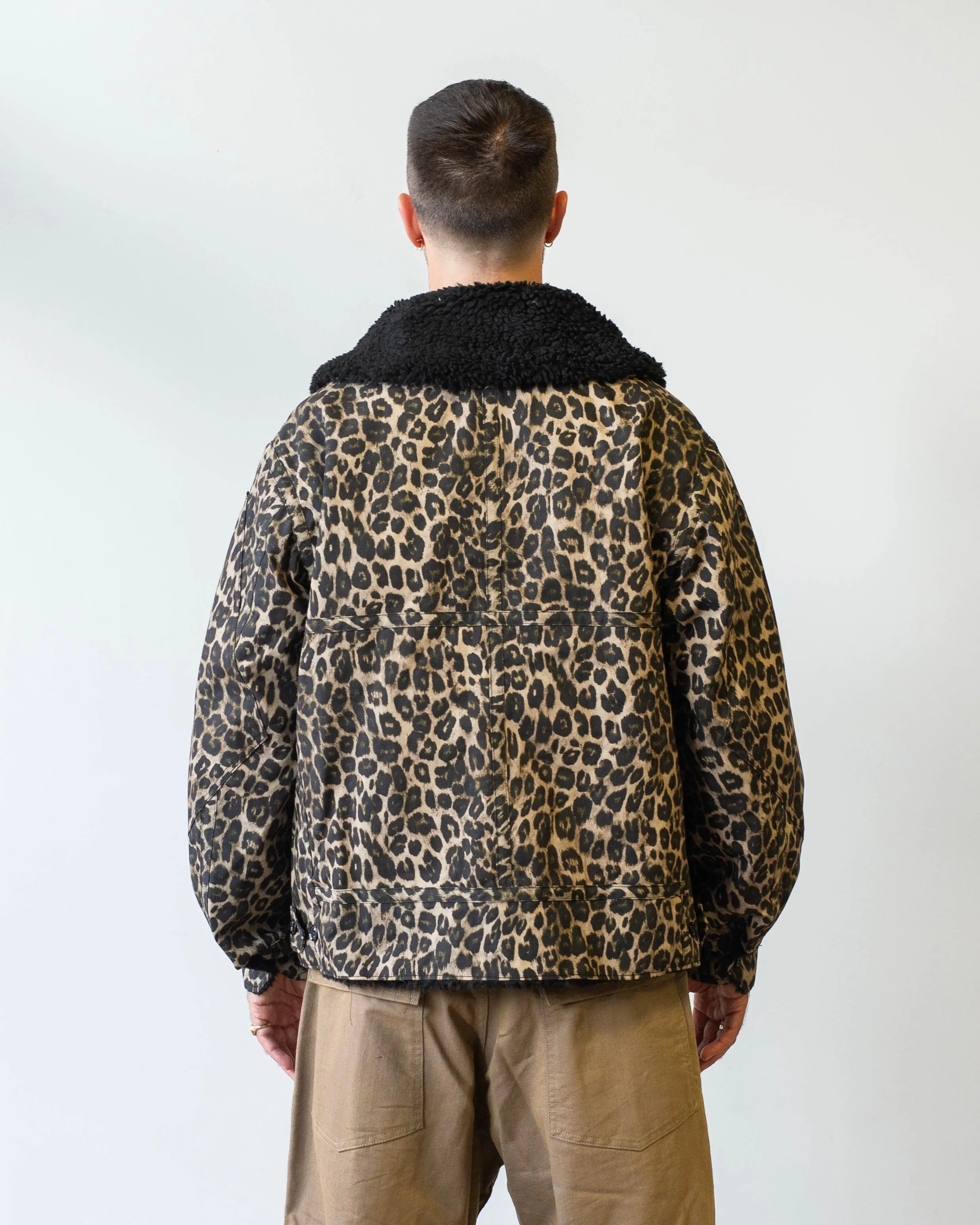 Engineered Garments B3 Jacket Brown Nyco Leopard Print