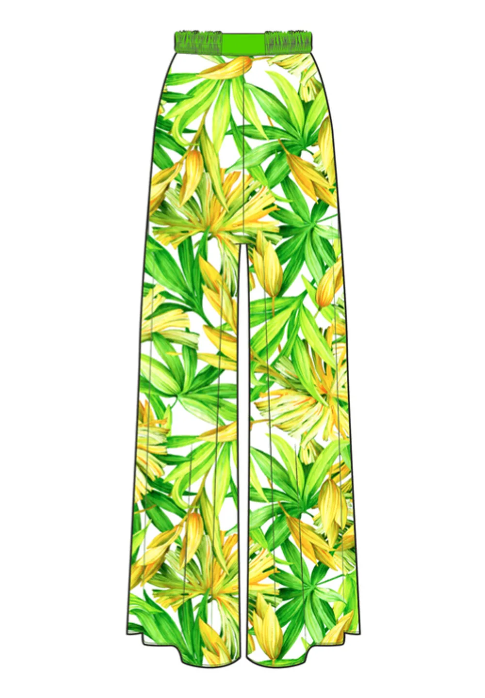 Euphoria - Secret Garden Pants (Neon Green)