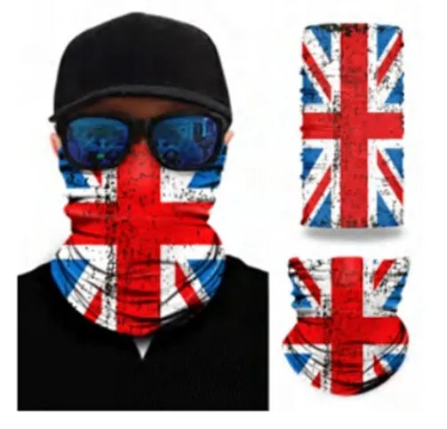 Face Cloth Bandana Neckerchief Wristband, Breathable Unisex,  Union Jack