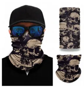 Face Mask Cloth Bandana Neckerchief WristBand Unisex Skulls