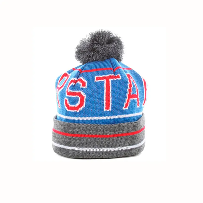 Fourstar Athletic Block Pom Pom Beanie Royal