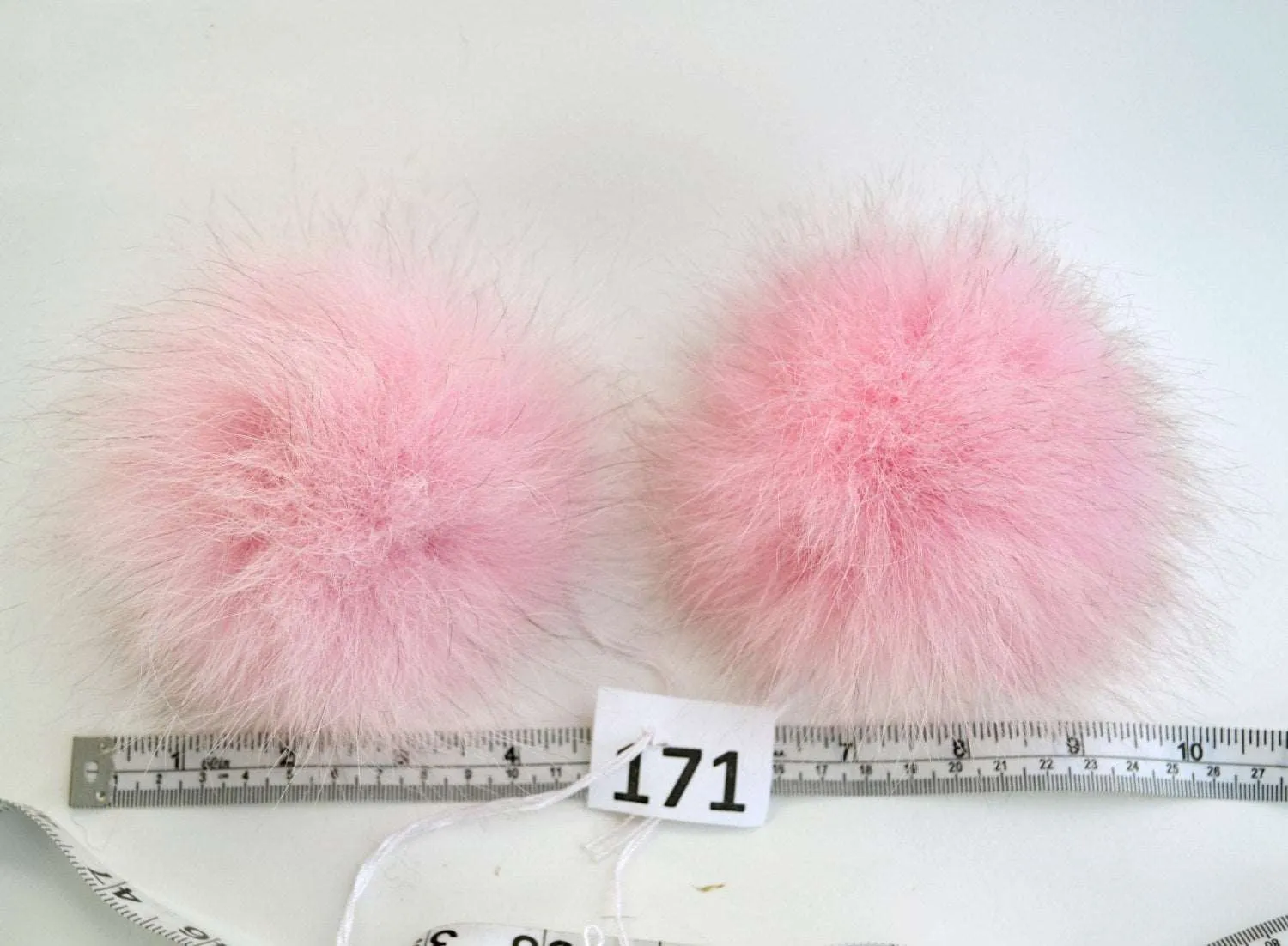 FOX POMPOM Pair! Fur Pom-Pom,Real Fox Fur, Pink Fox Pom Pom, Double Pom Pom, Fox Pom Pom, Pom Pom Ears, Hat, Knitted, Child, Cap, Beanie