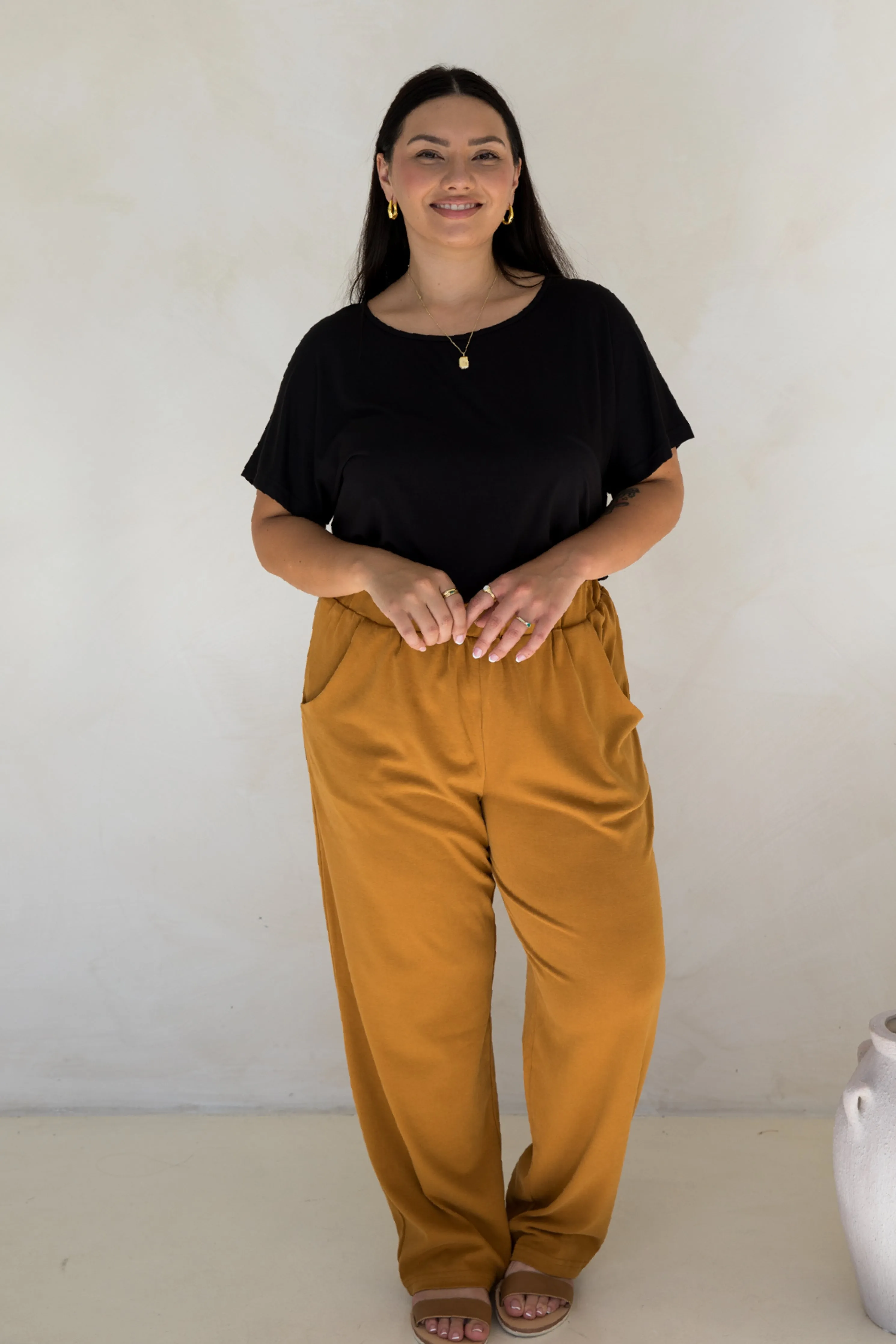 Frankie Lounge Pant | Toffee | FINAL SALE