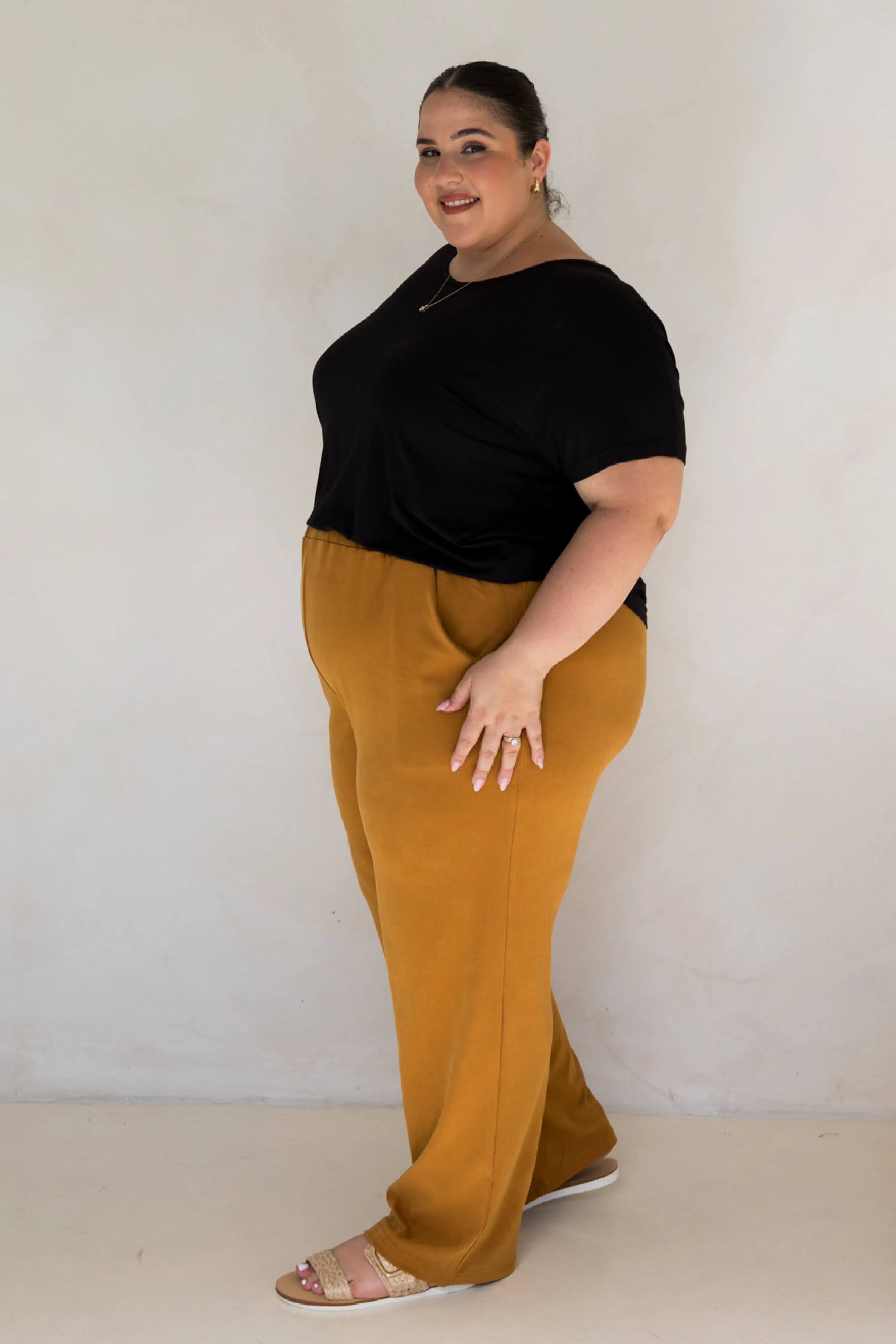 Frankie Lounge Pant | Toffee | FINAL SALE