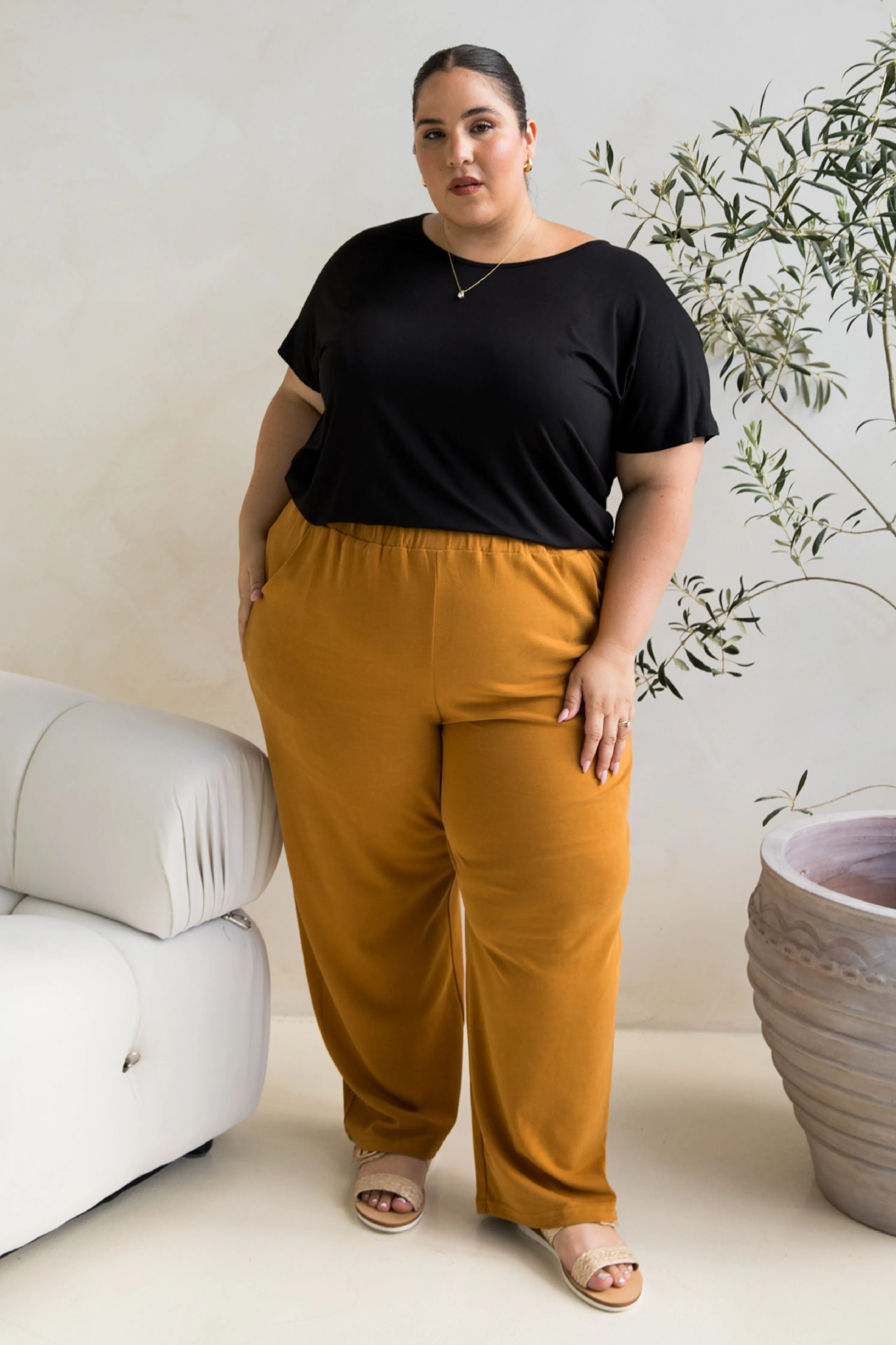 Frankie Lounge Pant | Toffee | FINAL SALE