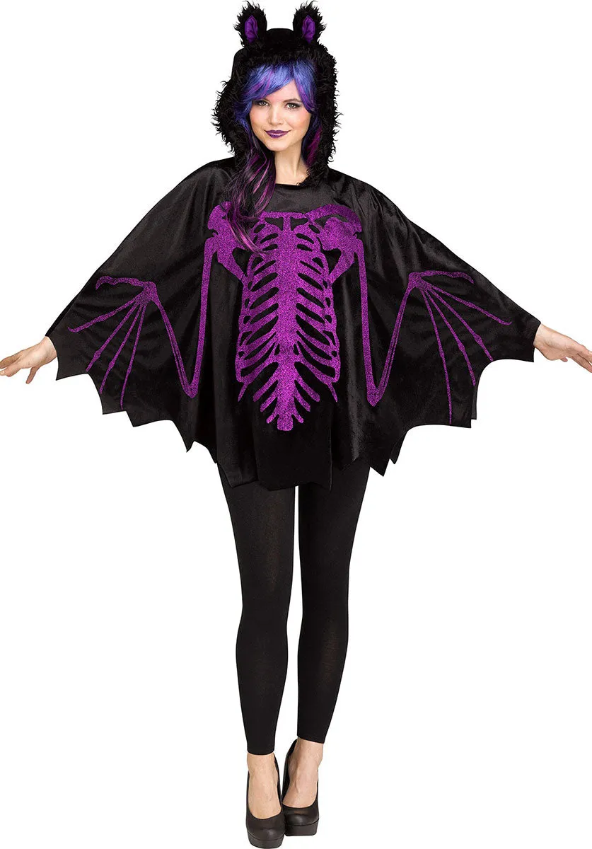 Glitter Bat Poncho