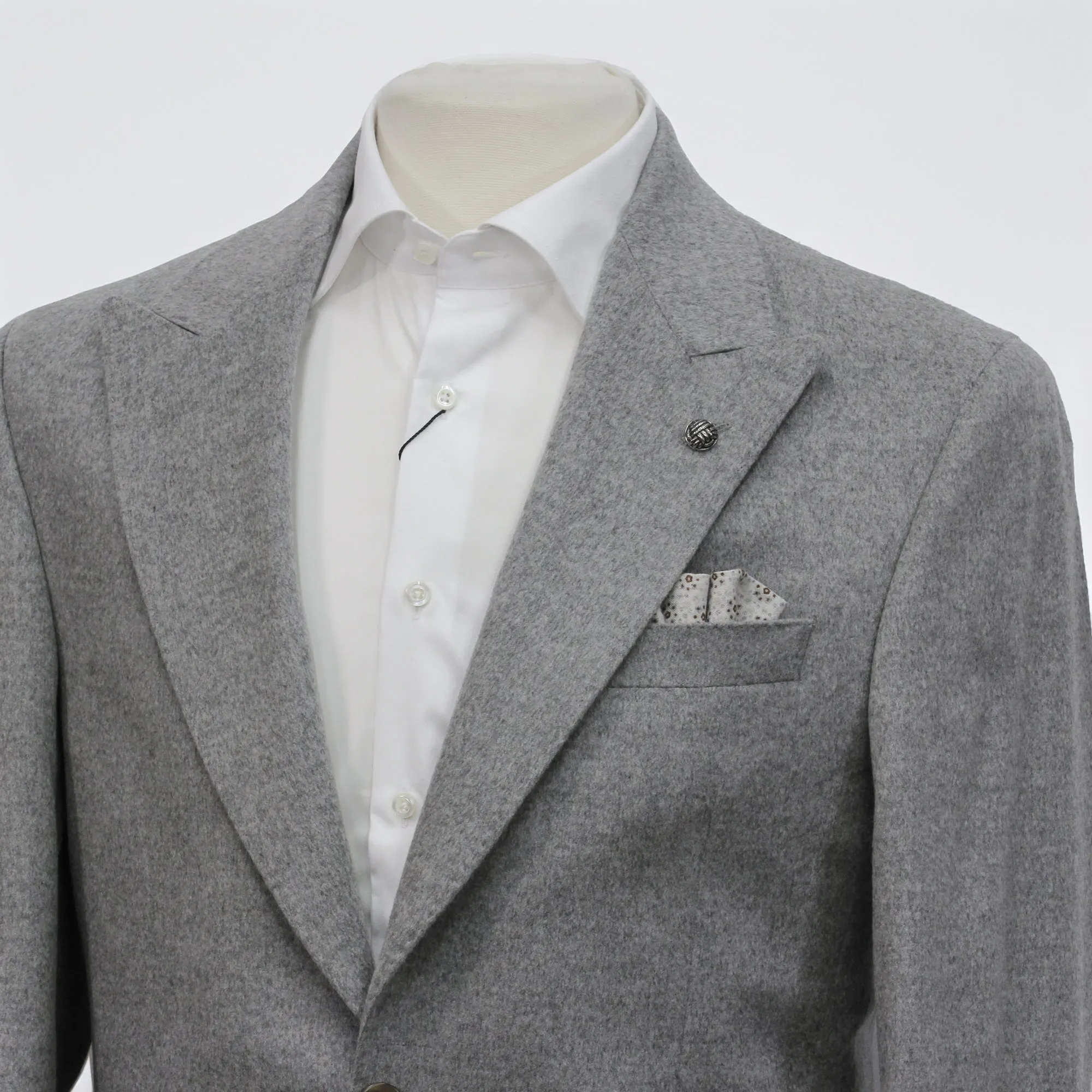 Gray Loro Piana Cashmere-Award Morgan Contemporary Fit Sport Jacket - Jack Victor 1913