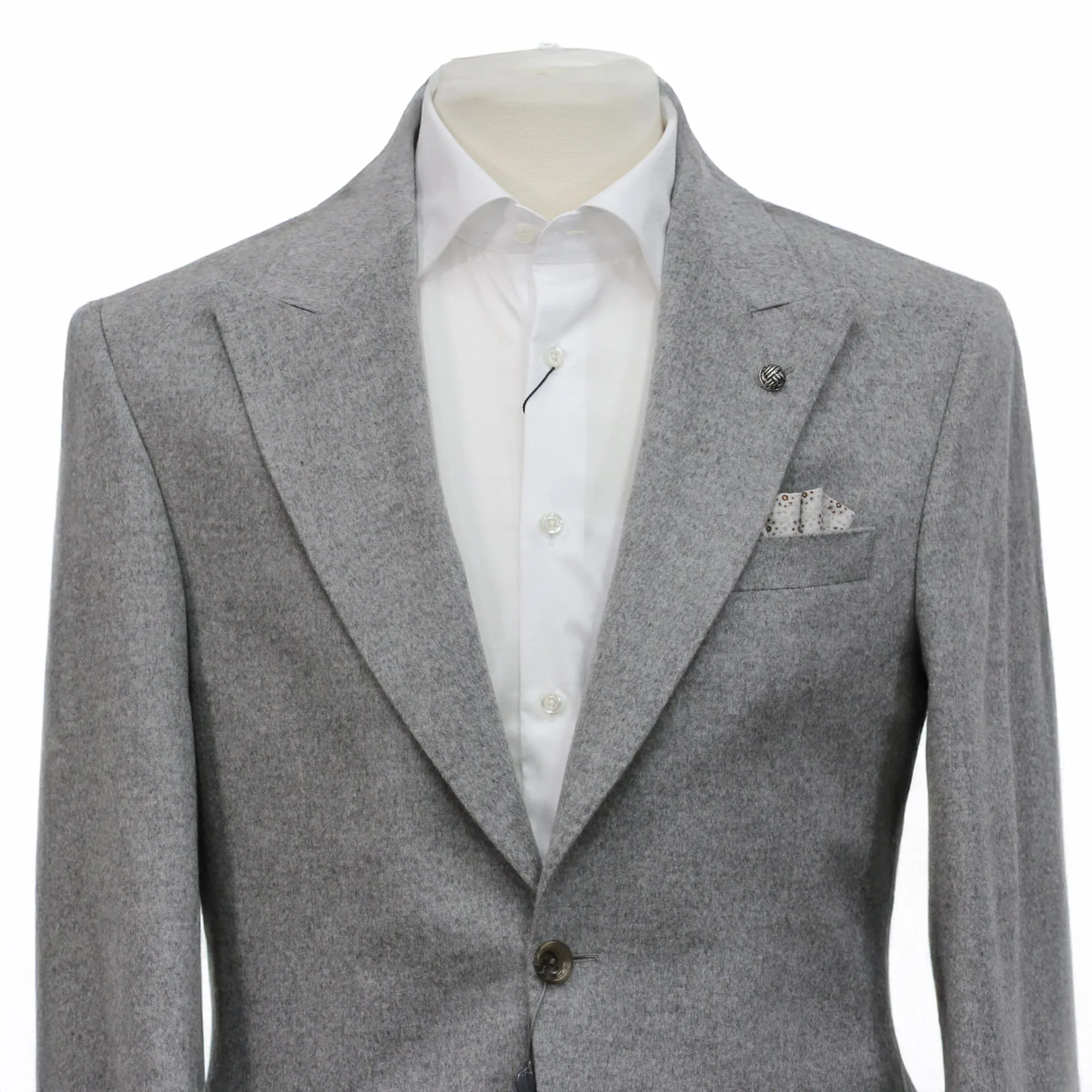 Gray Loro Piana Cashmere-Award Morgan Contemporary Fit Sport Jacket - Jack Victor 1913