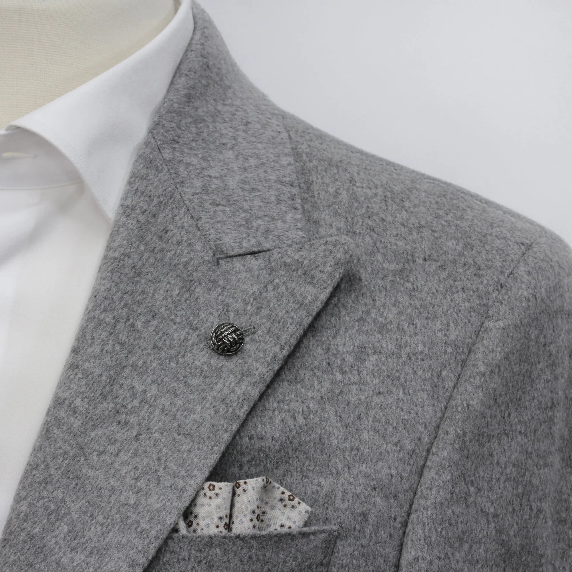 Gray Loro Piana Cashmere-Award Morgan Contemporary Fit Sport Jacket - Jack Victor 1913