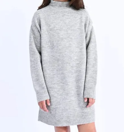 Grey Knitted Dress