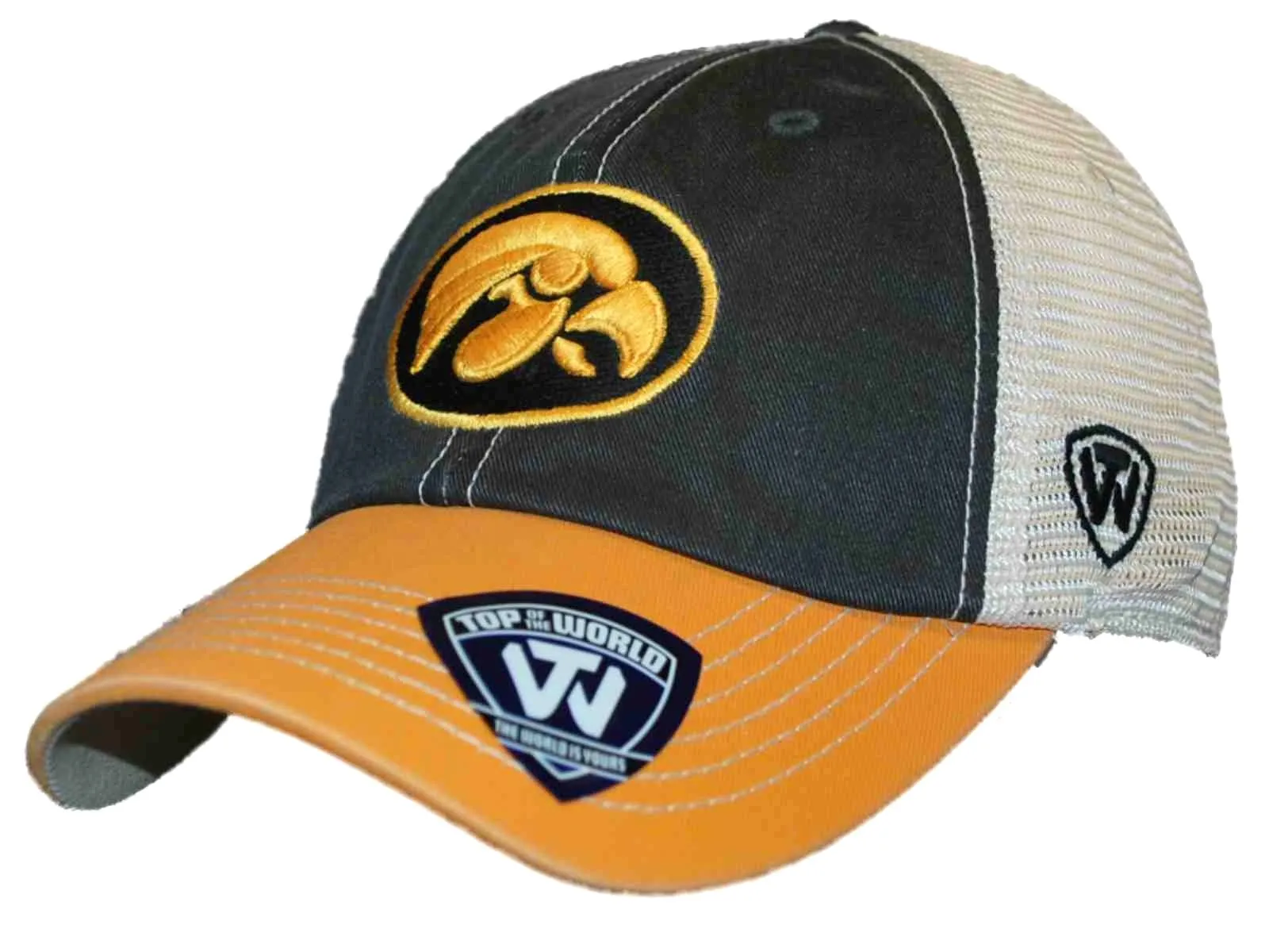 Iowa Hawkeyes Top of the World Black Yellow Offroad Adjustable Snapback Hat Cap