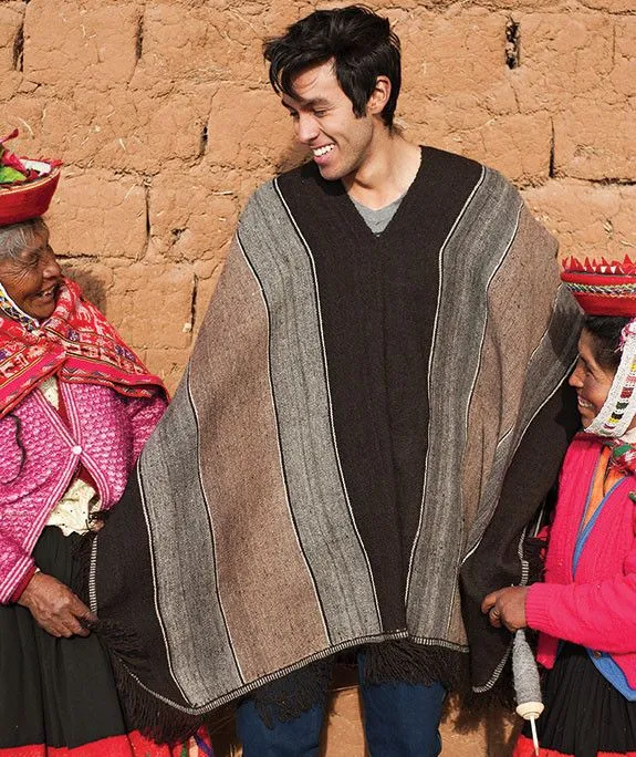 Jose Luis Men's Alpaca Poncho