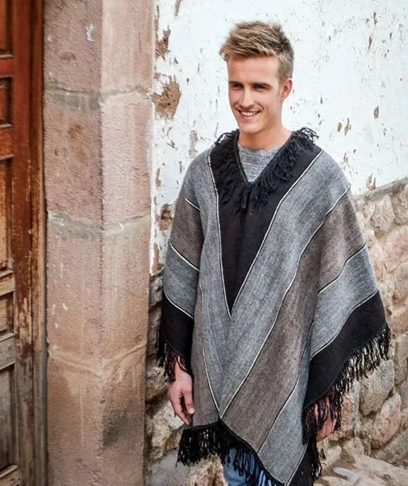 Jose Luis Men's Alpaca Poncho