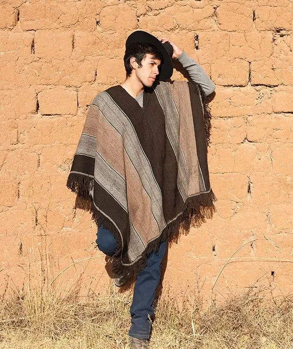 Jose Luis Men's Alpaca Poncho