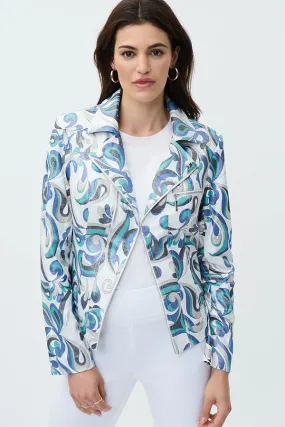 Joseph Ribkoff Sale, 231951 Printed Moto Jacket