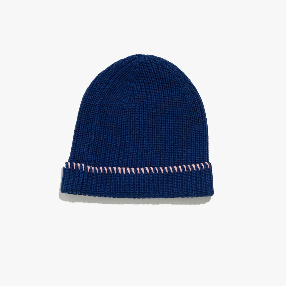 Kerri Rosenthal - Max Heart Beanie in Concord Blue