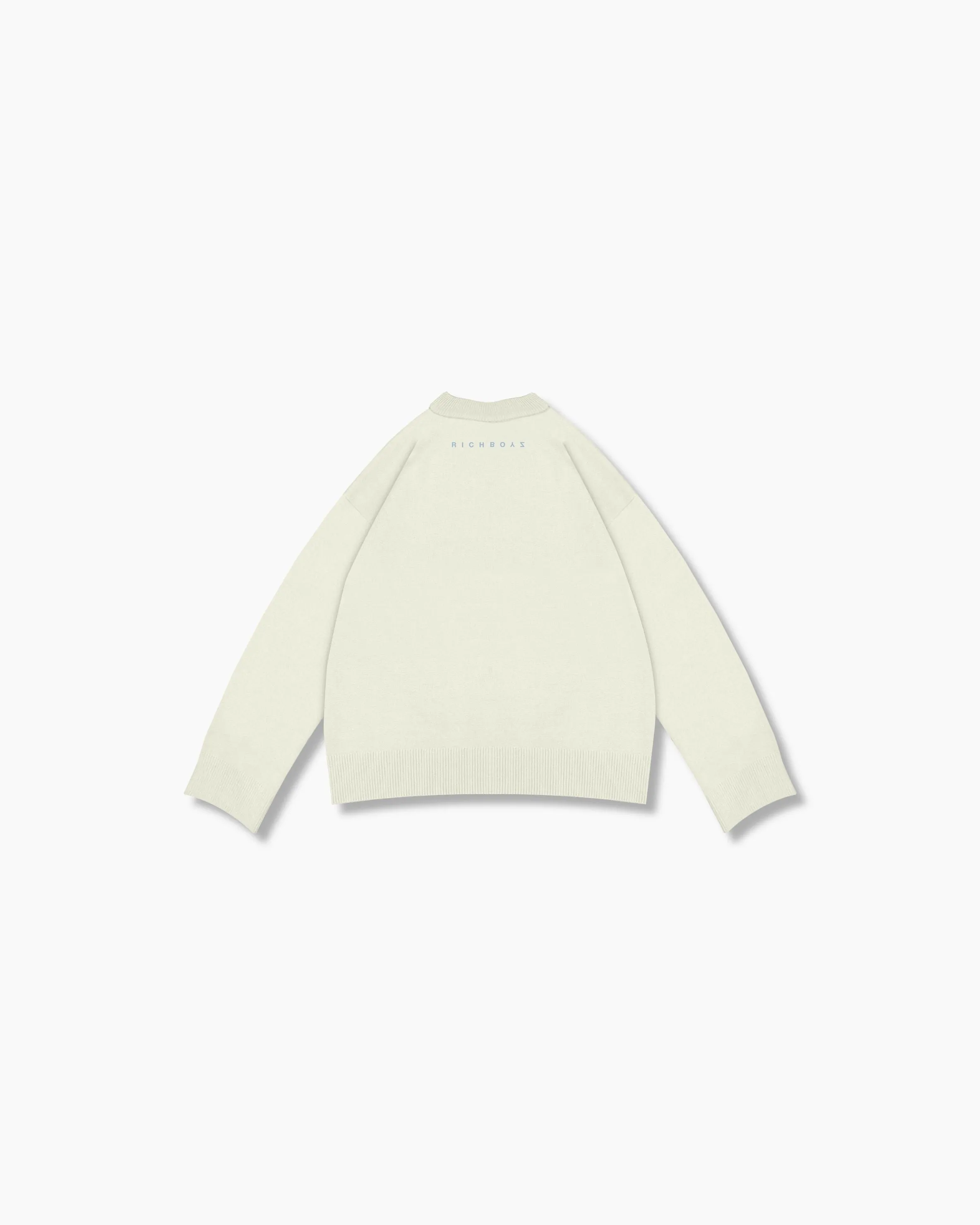 Knitted Porcelain Sweater - Champagne